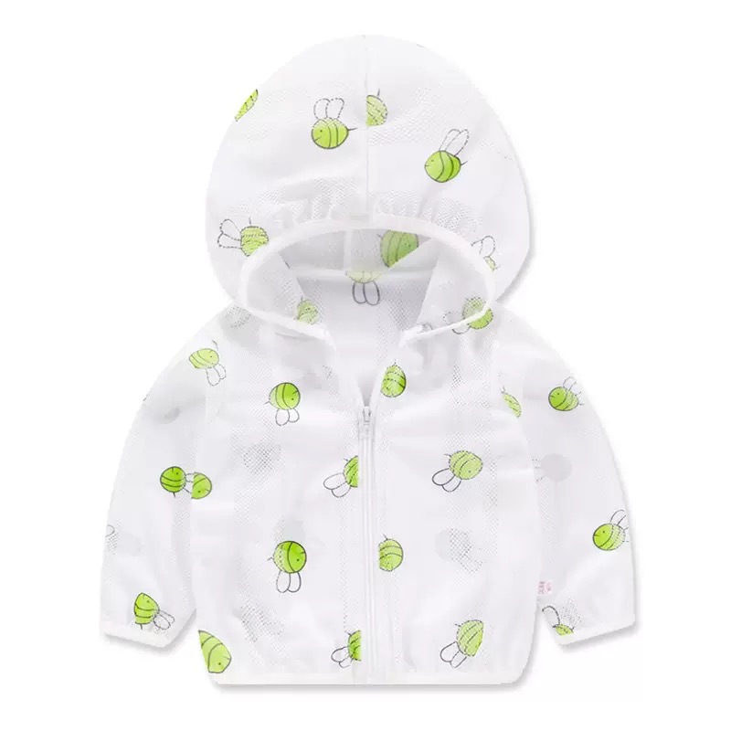 Summer Children's Sunscreen Clothing Lightweight Breathable Boys' Baby Skin Clothing Air-conditioning Shirt Outdoor Beach Long-sleeved Jacket