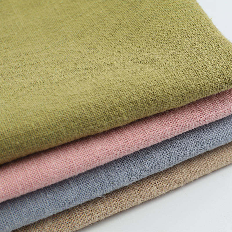 8 Pieces of 220g Washed Linen Fabric, Vintage Distressed Pants, Jackets, Skirts, Sand-Washed Ramie Fabric