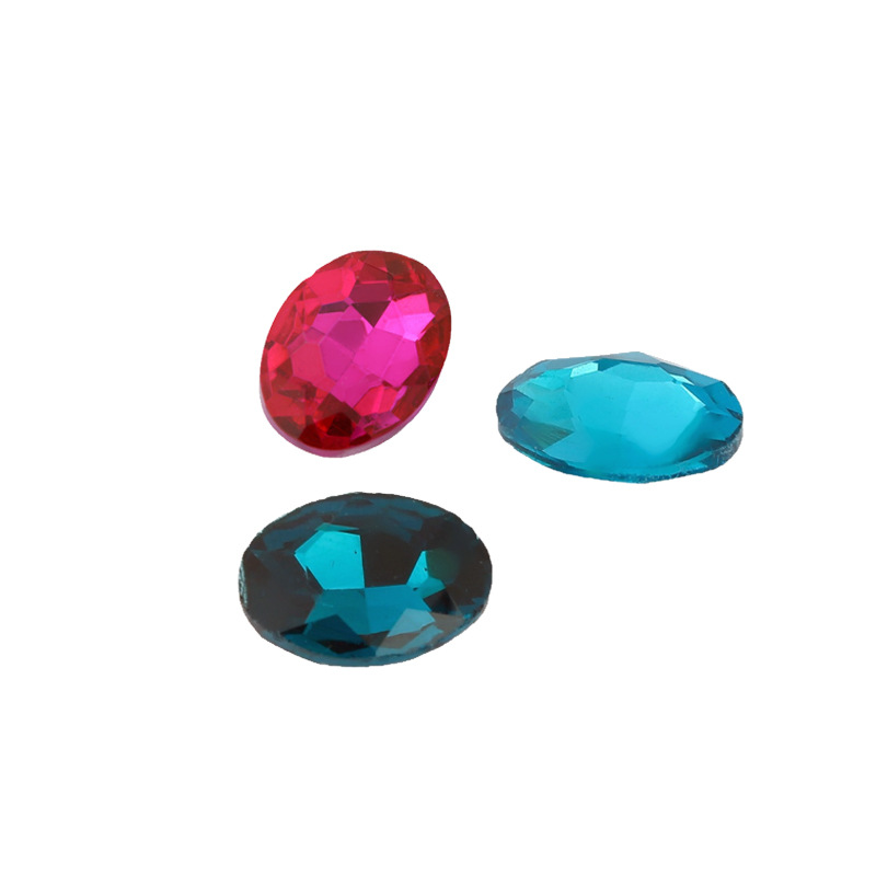 in stock wholesale pointed bottom oval rhinestone shaped glass drill diy crystal handmade nail paste diamond accessories