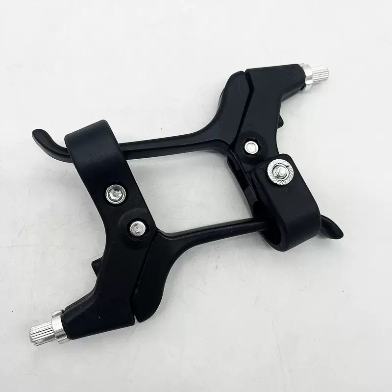 Half-Aluminum Nylon 4-Finger Brake Handlebar Bicycle Brake Handlebar Bicycle Aluminum Alloy Brake Handlebar Brake Stroller Lightweight Design