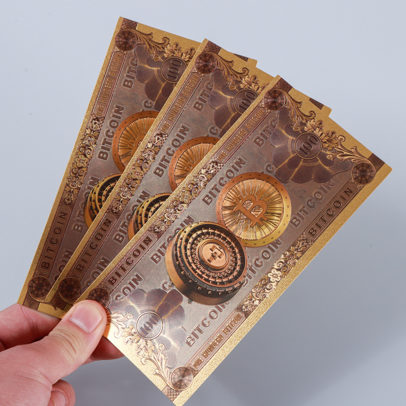Gold Foil Commemorative Coins Pet Plastic Gold Foil Gold Banknotes New Yen 800 Million Commemorative Banknotes Japanese Commemorative Coins Wholesale Customization