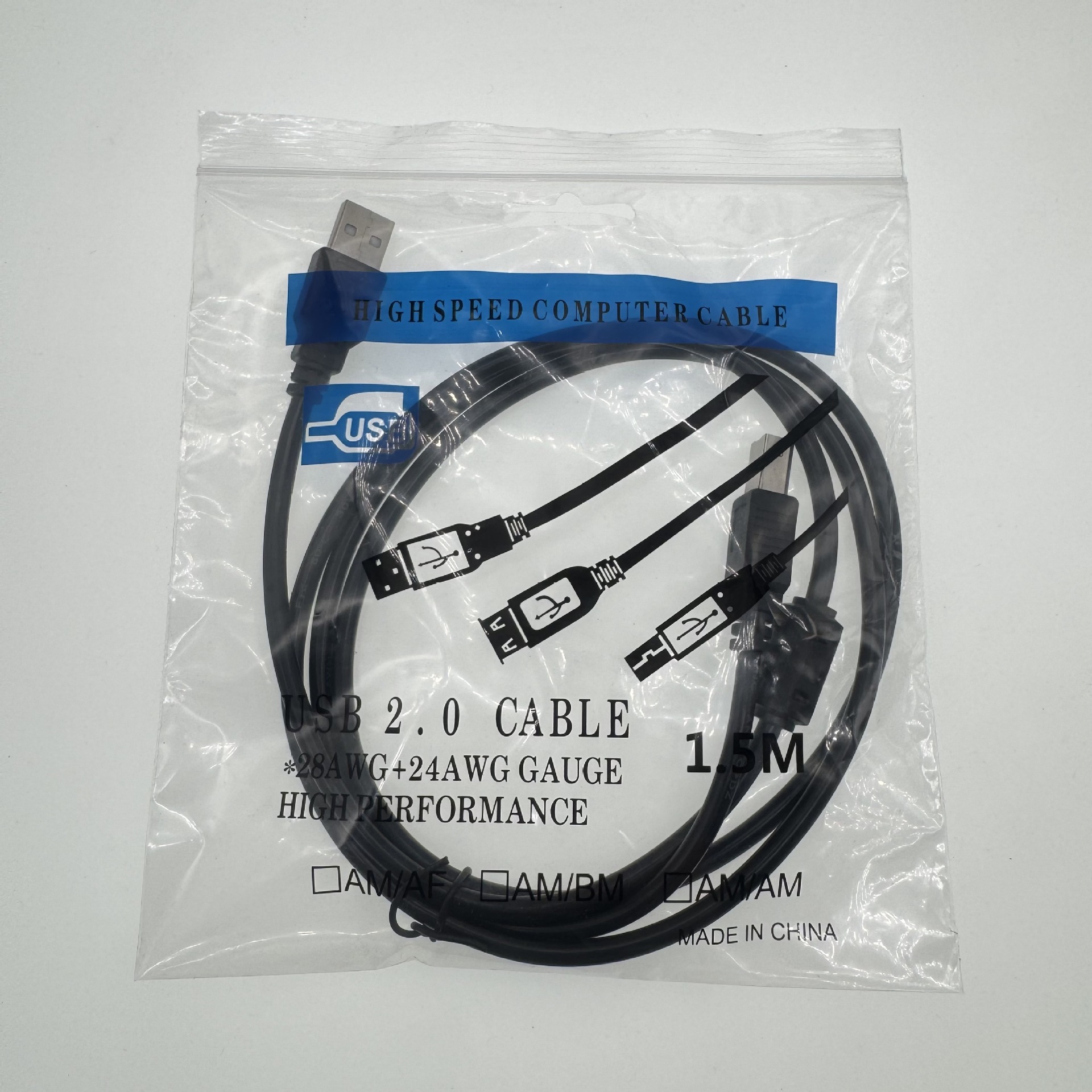Factory 1.5 m USB2.0A/B printer wire, copper core wire square Port printing wire, data wire, connecting wire