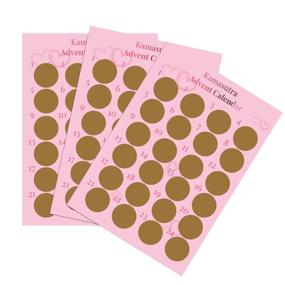 Cross-Border New Product Valentine's Day Scratch-Off Greeting Card 50 Sex Positions Challenge Scratch-Off Card Couple Gift