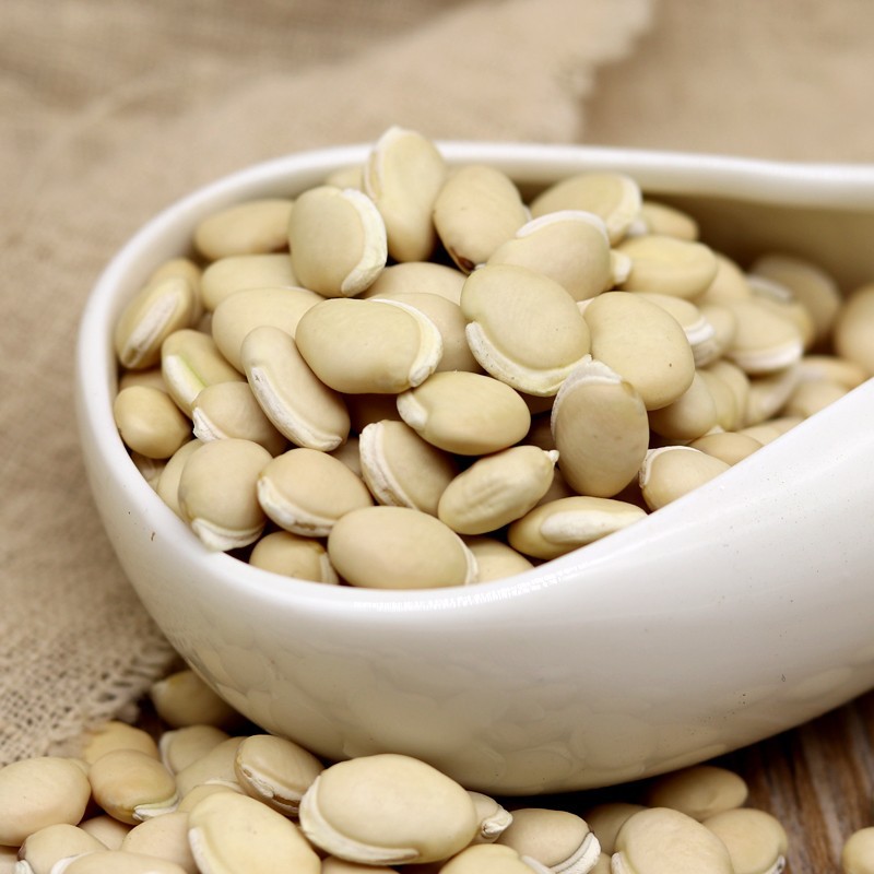 Premium Chinese Herbal Medicine White Kidney Bean 500g Genuine New Product Farmhouse Mixed Grain Dried Kidney Bean Powder White Bean Genuine Sulfur-Free
