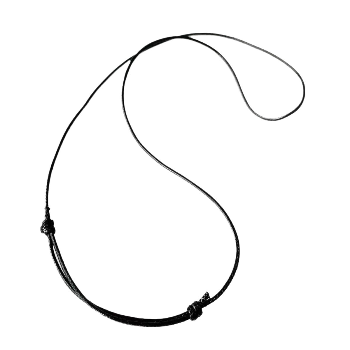 Wax Rope Braided Necklace Rope about 70cm Adjustable DIY Black Universal Chain Braided Finished Pendant Rope Lanyard Clavicle