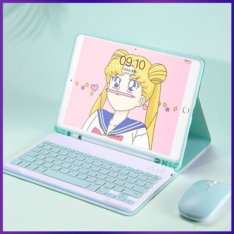 For ipad10.9 Bluetooth keyboard leather case with Pen slot Pro11 tablet protective case mouse keyboard