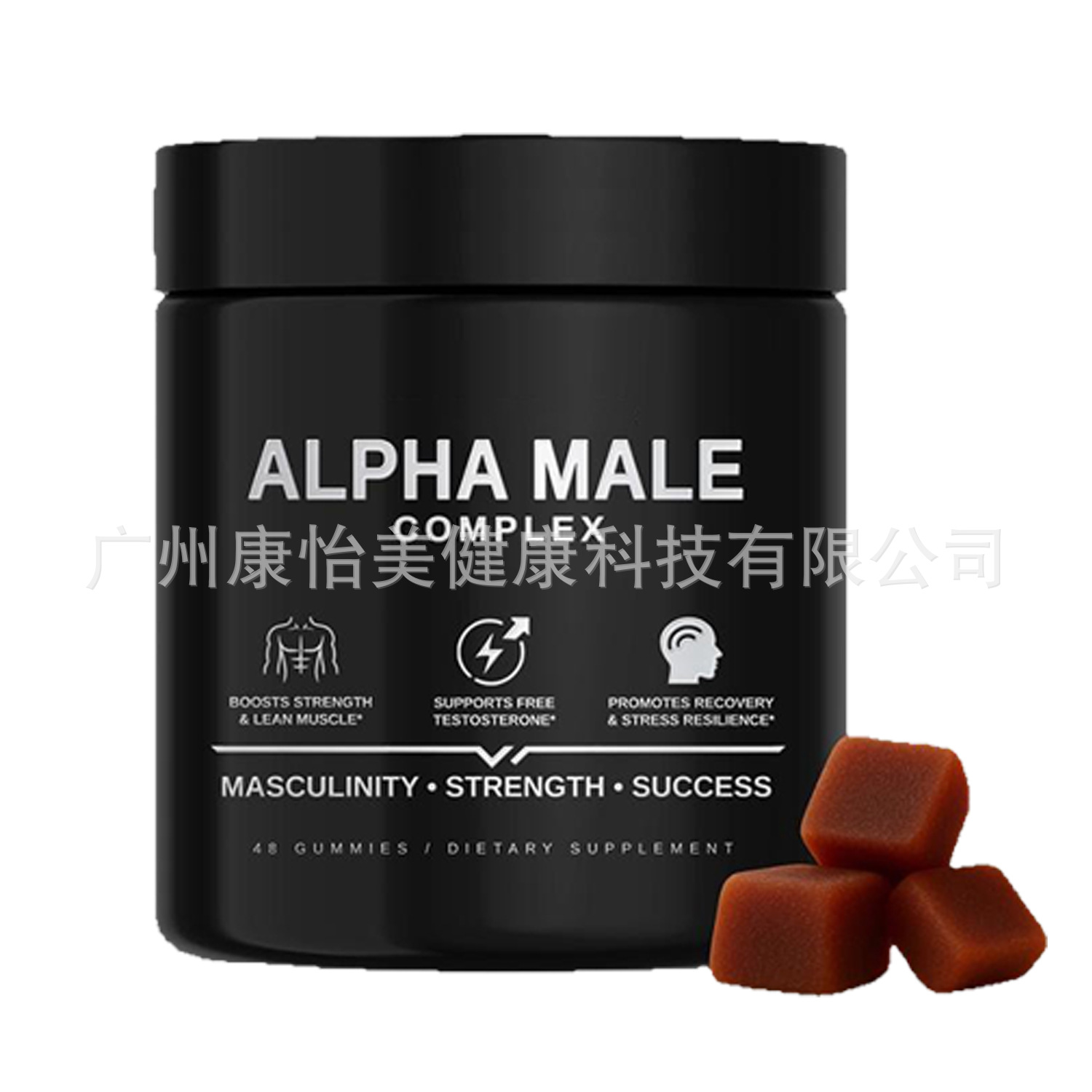 Hot-Selling In-Stock Alpha Male Gummies Foreign Trade Dongge Ali Extract