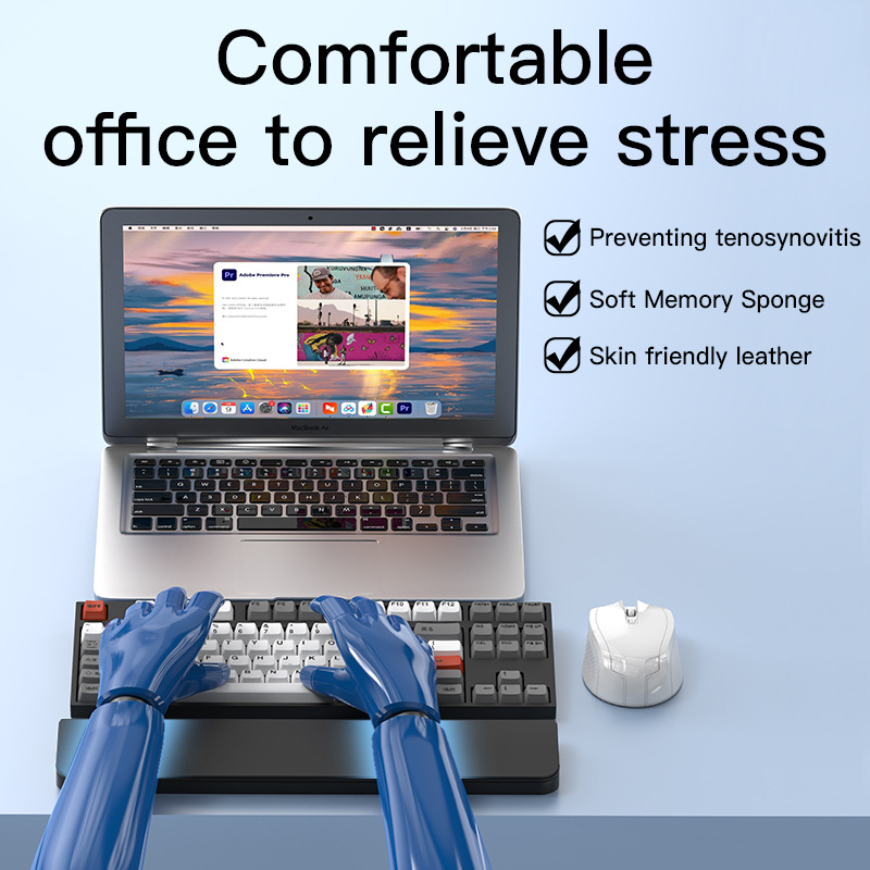 Cross-border new QS22 mechanical keyboard hand rest desktop palm rest storage box computer cleaning suit headset cleaning pen
