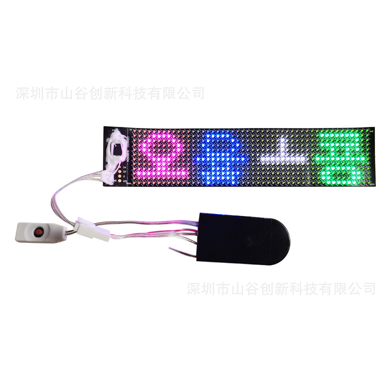 12*48 HD LED flexible display APP Bluetooth walking word scrolling dot matrix electronic screen RGB luminous advertising screen