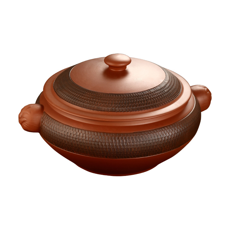 Jumping Knife Steam Pot Ceramic Commercial Household Purple Pottery Steam Pot Steam Pot Night Sweat Chicken Pot Hotel Restaurant Special Steam Pot