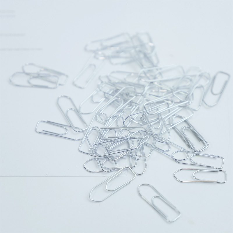 Customized Paper Clips in Bulk, Plastic-Coated Wholesale, Free Shipping, Paper Clips for Office Use, 28mm Boat-Shaped High-Quality Pins