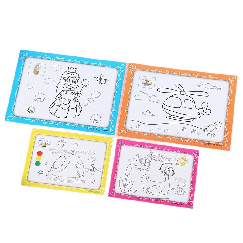 children's graffiti painting paper coloring paper card diy handmade watercolor painting kindergarten graffiti painting toy painting supplies