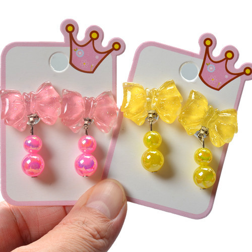 Children's Yugui Dog Earrings Cartoon Girl's Ear Holes 2024 New Anti-Pain Ear Clips Little Girl Yugui Dog Earrings