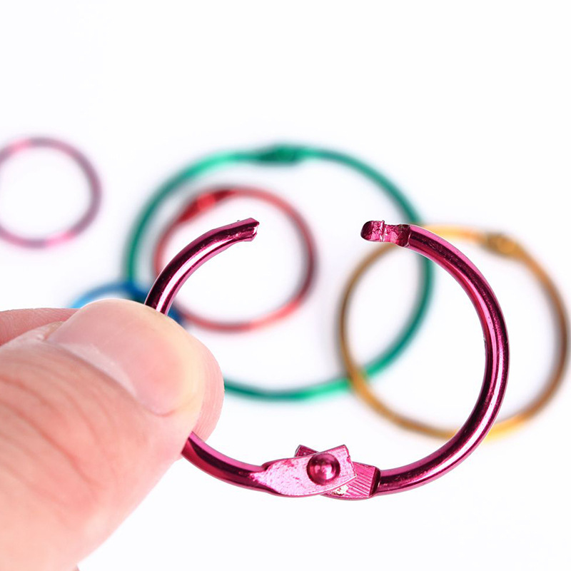 Manufacturer in Stock Wholesale Book Ring Binding Ring Open Ring Buckle Metal Loose-Leaf Ring Photo Album Loose-Leaf Ring Complete Specifications