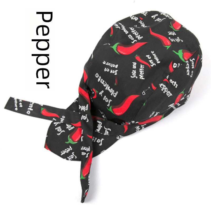 Factory wholesale pirate hat restaurant Black adjustment chef hat Western restaurant male and female waiter kitchen work