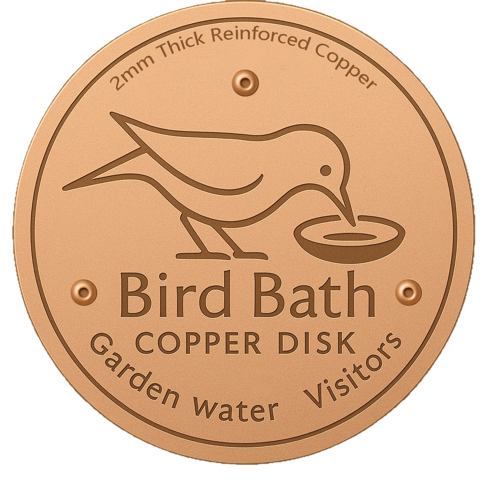Cross-Border Amazon New Product Bird Bath Disk Bird Pool Cleaner Copper Disc