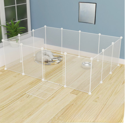 Transparent Simple Removable Washed Assembly Dog Cage Rabbit Teddy Dog Cage Pet Fence Factory