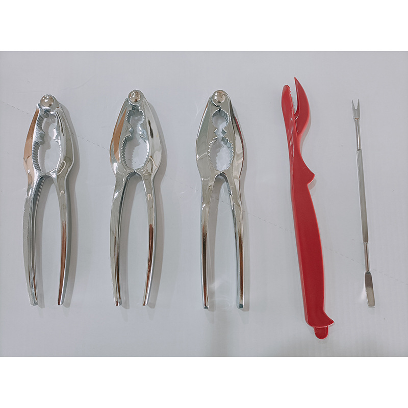 Manufacturer Crab Eating Tools Plastic Crab Needles Crab Tongs Stainless Steel Food Clips Wholesale Seafood Tools Crab Needles Lobster Clips