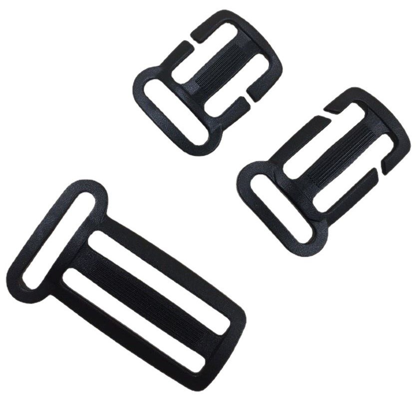 Factory supply luggage accessories plastic adjustment buckle high quality Japanese buckle square buckle plastic three buckle style complete