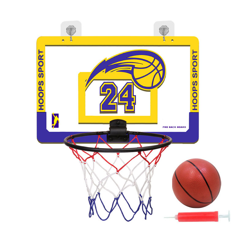 Foldable Basketball Hoop Shooting Home Indoor No. 7 Basketball Hoop Kidsren's Wall-Mounted Silent Ball Basket Without Punching