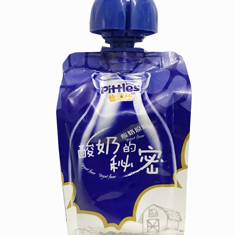 The secret of beicushi yogurt containing milk drinks complementary snacks 130g bags