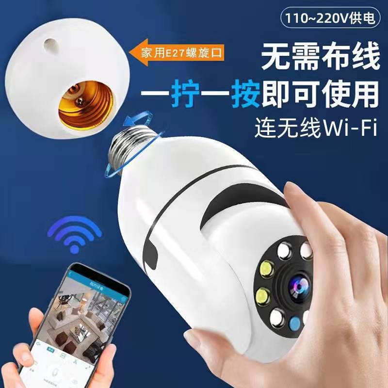 Беспроводная камера с поворотной головкой, 360 градусов, для внутреннего наблюдения с Wi-Fi