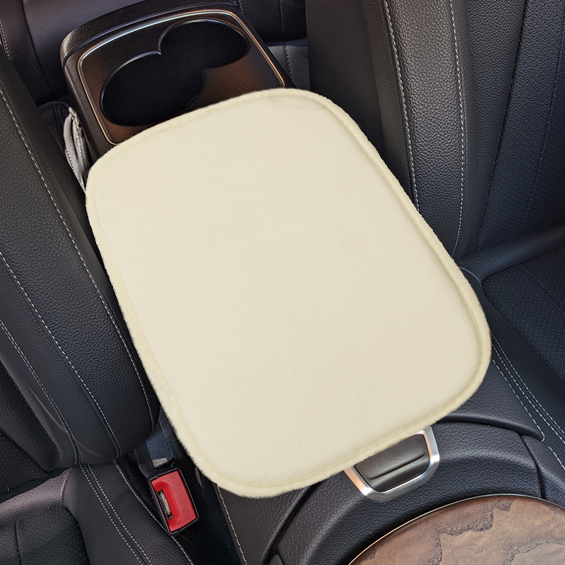 Plush car armrest box pad four seasons universal multifunctional armrest box booster pad interior car protection pad