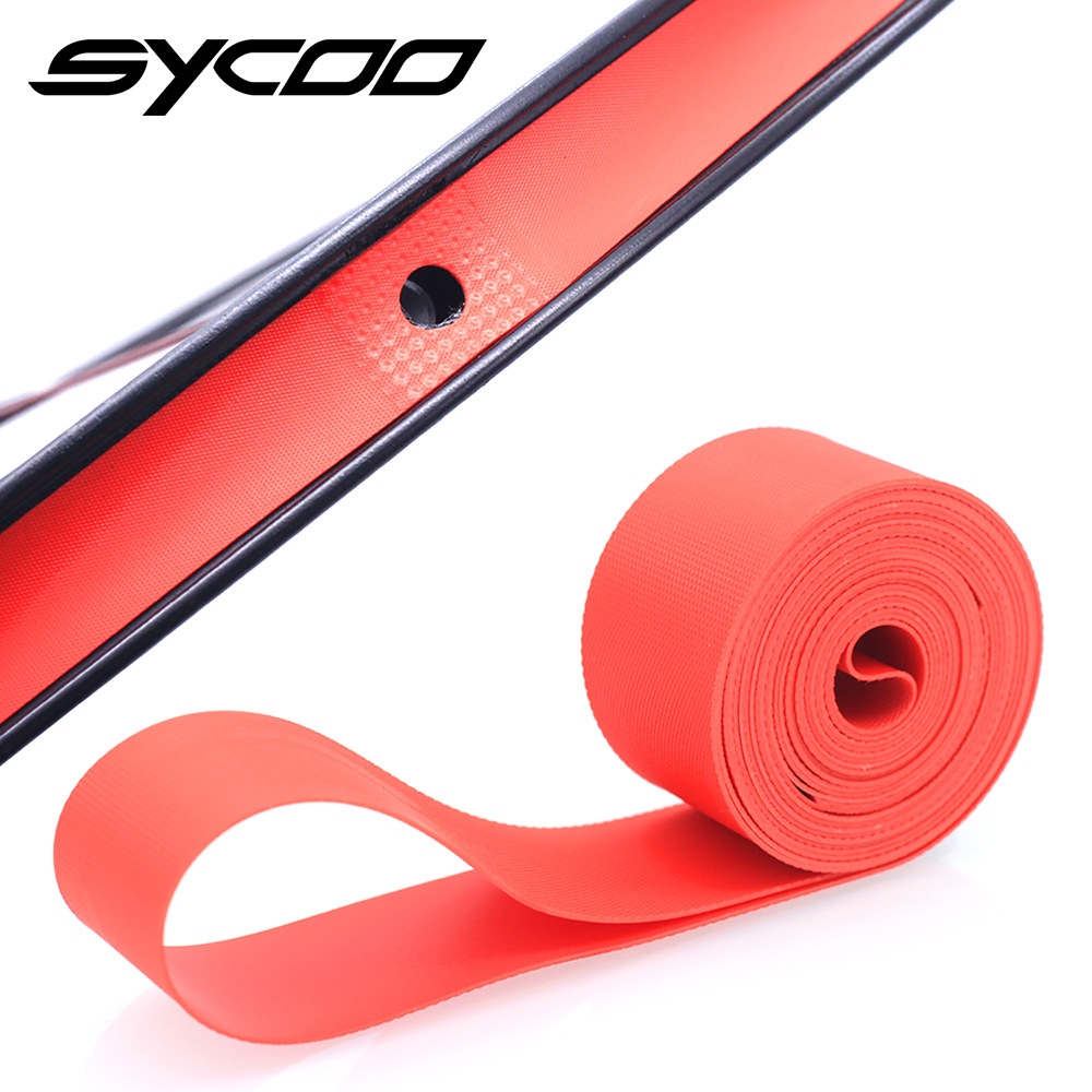 Road mountain bike 26 inch 27.5 inch 700C stab-proof tire pad dead flying bicycle wheel set PVC spoke lining belt