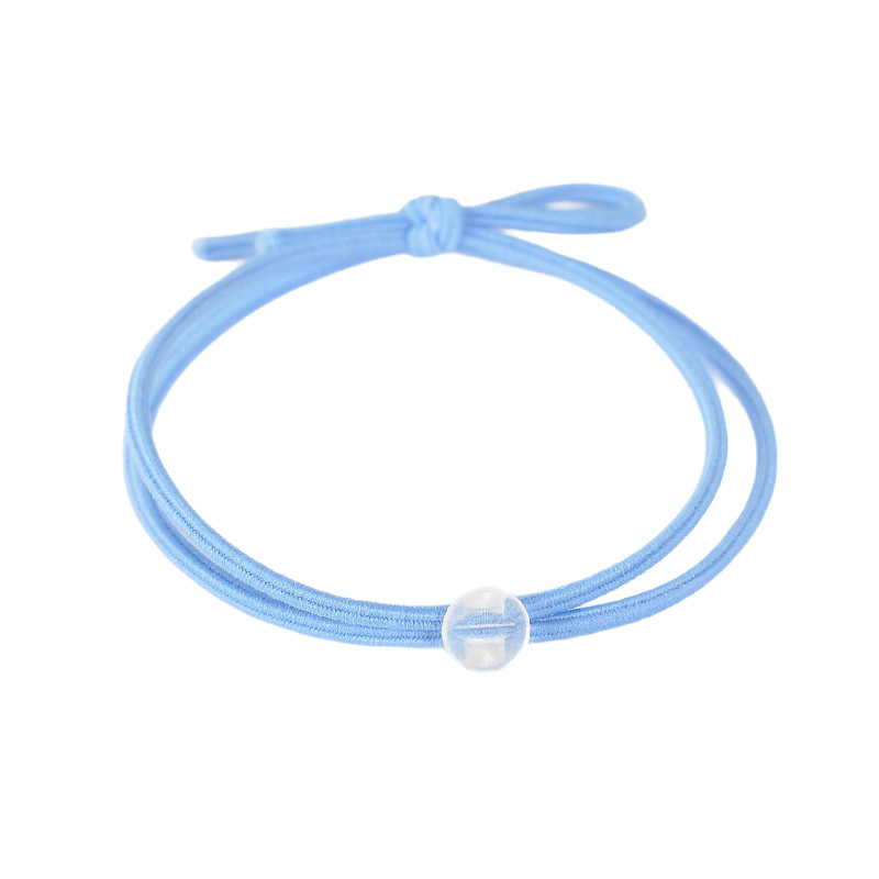 Small white buckle rope wholesale new semi-finished small rubber band leather cover Korean simple women's hair band Korean rubber band