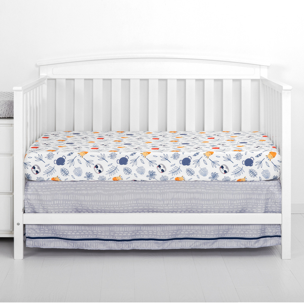 Customized Children's Bed Covers in Bulk, Amazon Jungle Design, North American Crib Sheets, Baby Bedding for Boys and Girls