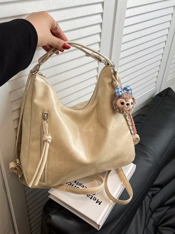 Large-Capacity Bag for Women, New Korean Style Women's Bag, Versatile Casual Soft Leather Shoulder Crossbody Bag, Work Commute Tote Bag