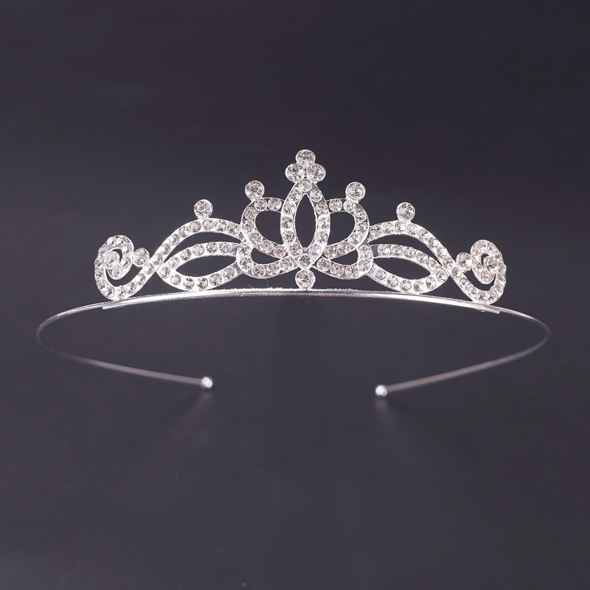 Cross-border Fashion Princess Crown Hair Accessories Simple All-match Exquisite Wedding Accessories Birthday Crown Hair Band Headwear