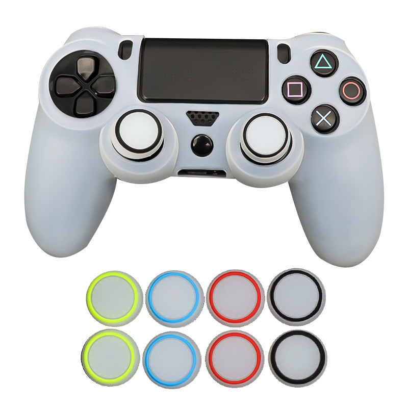 Ps4 Luminous Cap Ps5 Luminous Key Cap Xbox One 360 Rocker Cap Mushroom Head Silicone Cap Eight Colors