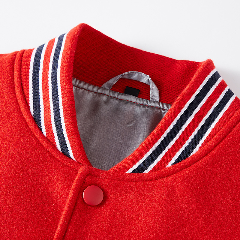 Color Block Baseball Uniform Custom Work Clothes 2025 Autumn and Winter Heavy Industry Embroider Pu Leather Cross-Border Single-Breasted Loose Jacket