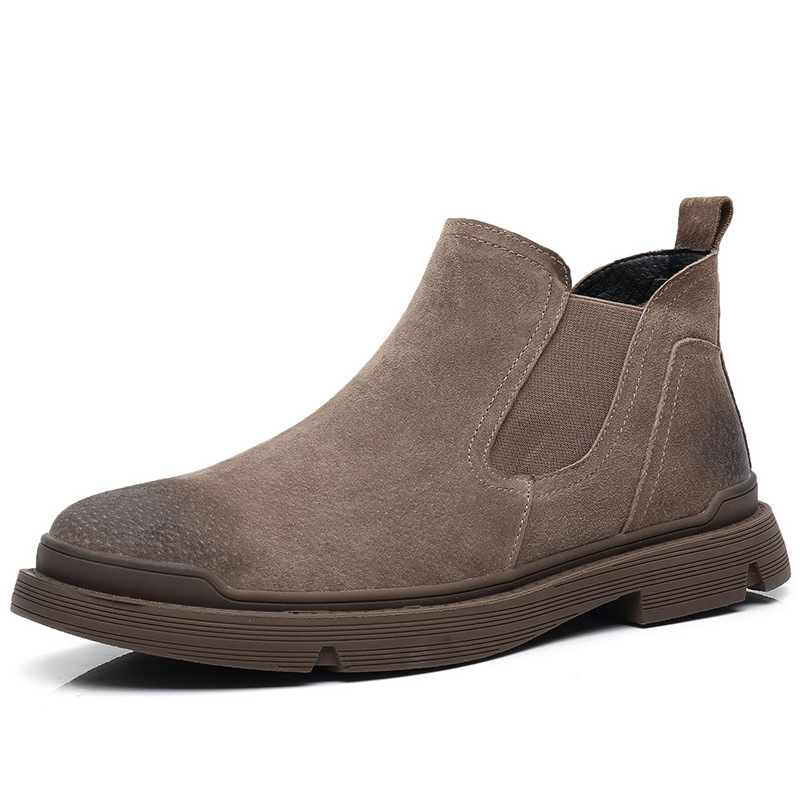 H688 Mid-range Trendy Men's Boots Foot Retro British Style High-range Martin Boots Shoes Spring Chelsea Boots Men's plus size