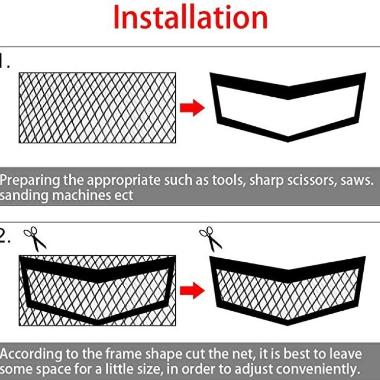 Cross-Border Rhombus Hexagonal Seagull-Shaped Universal Cuttable Modified Mesh Modified Aluminum Mesh Car Mesh Car Mesh