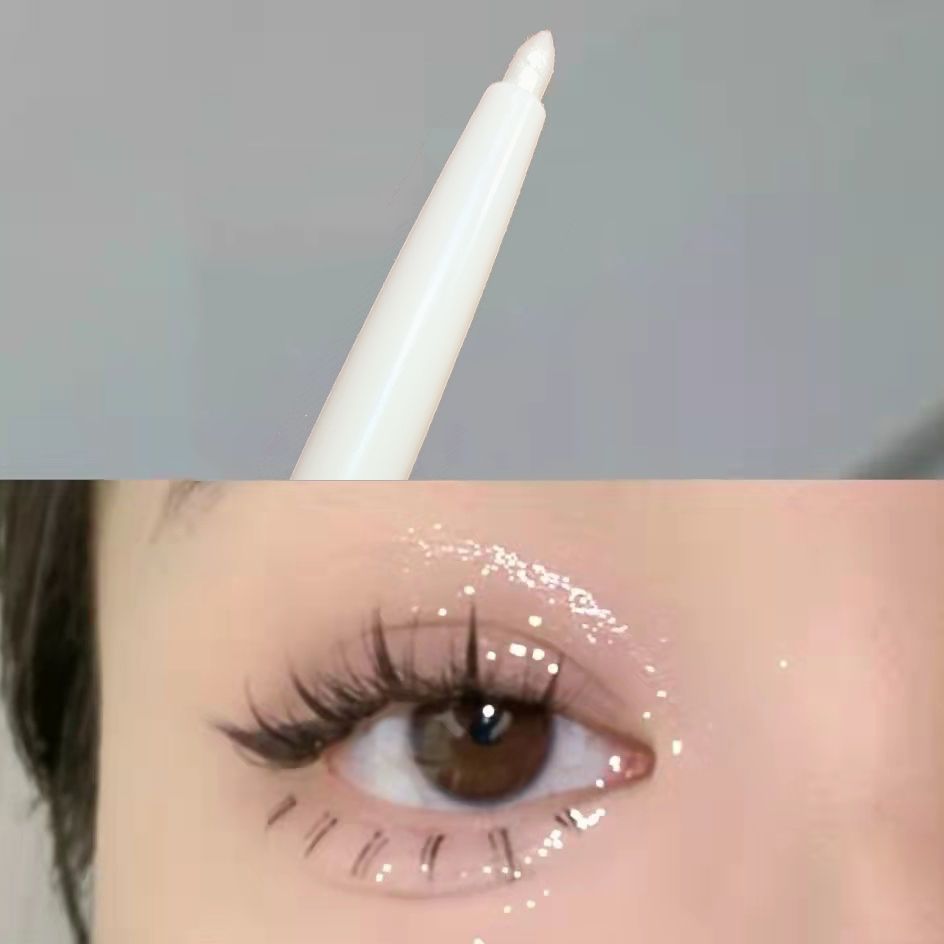 Hisyi's One-Stop Solution for Mom's Silkworm~Single-Head Silkworm Pen with Sparkling Pearlescent Shadow Outline Pen and Brightening Two-In-One