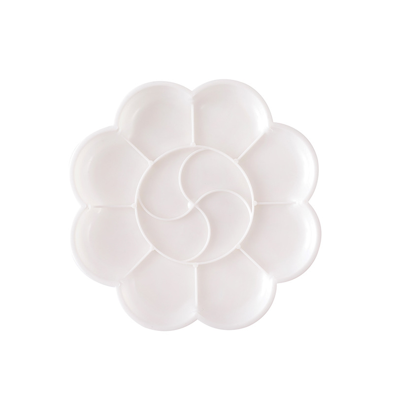 11CM Plum Blossom Shape Palette Watercolor Gouache Chinese Painting Acrylic Paint DIY Painting Plate