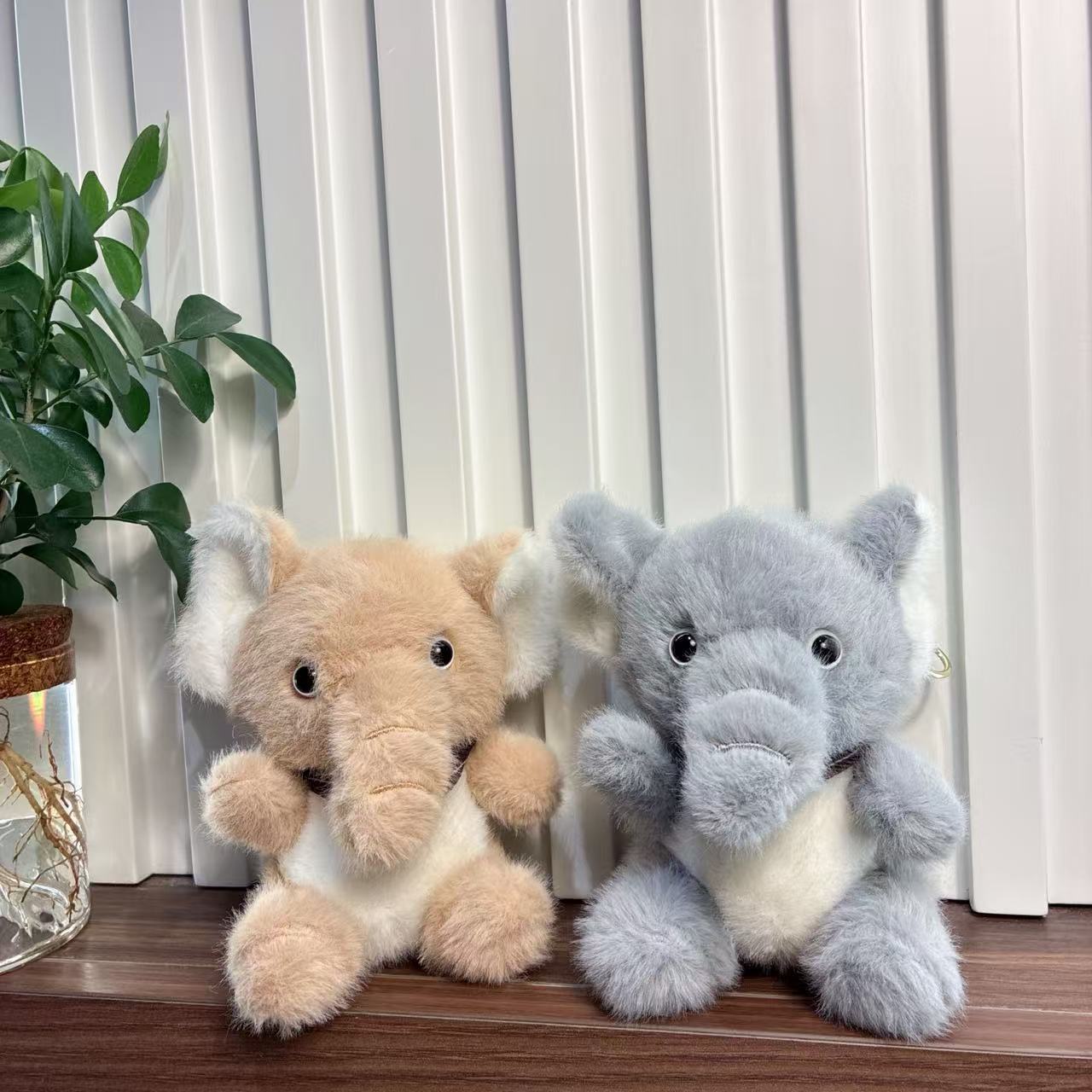 Trendy Cute Scarf Elephant Pendant Plush Toy Doll Backpack Accessory Keychain Doll Toy