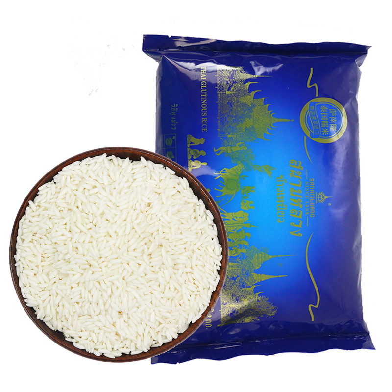 Аутентичный тайский клейкий рис, импортный, 1 кг, материал для мангового клейкого риса, длиннозерный белый ароматный клейкий рис, материал для зондзи