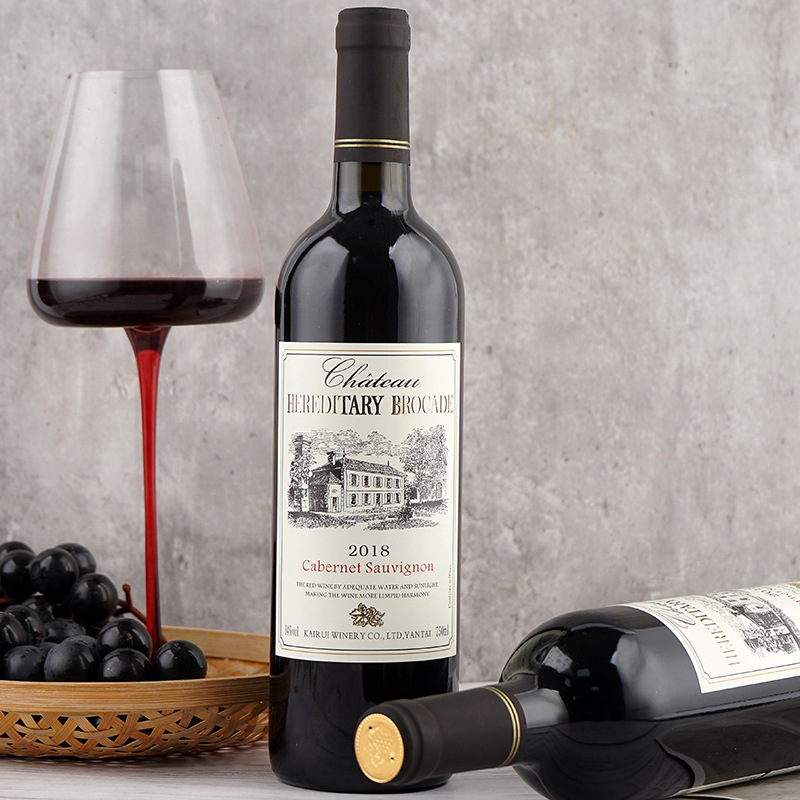 Tianqi wine manufacturer 14 degrees French red wine Cabernet Sauvignon dry red wine 750ml full box of red wine wholesale