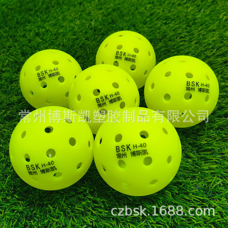 Pickleball Outdoor 40-Hole One-Piece Molding Certified by the Us Usapa Supports DIY