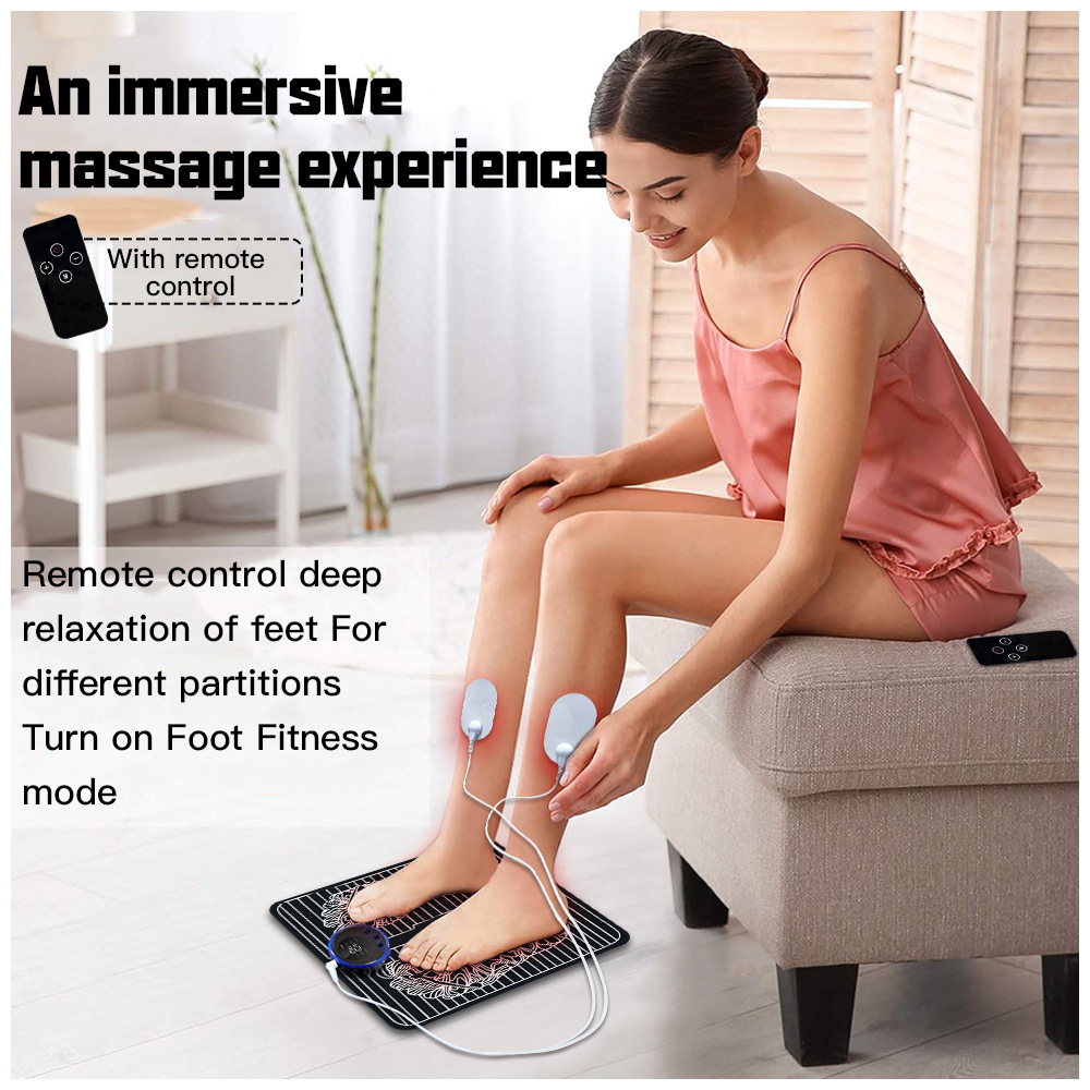 New Intelligent EMS Massage Foot Mat Pulse Foot Mat Micro Current Fitness Foot Massager