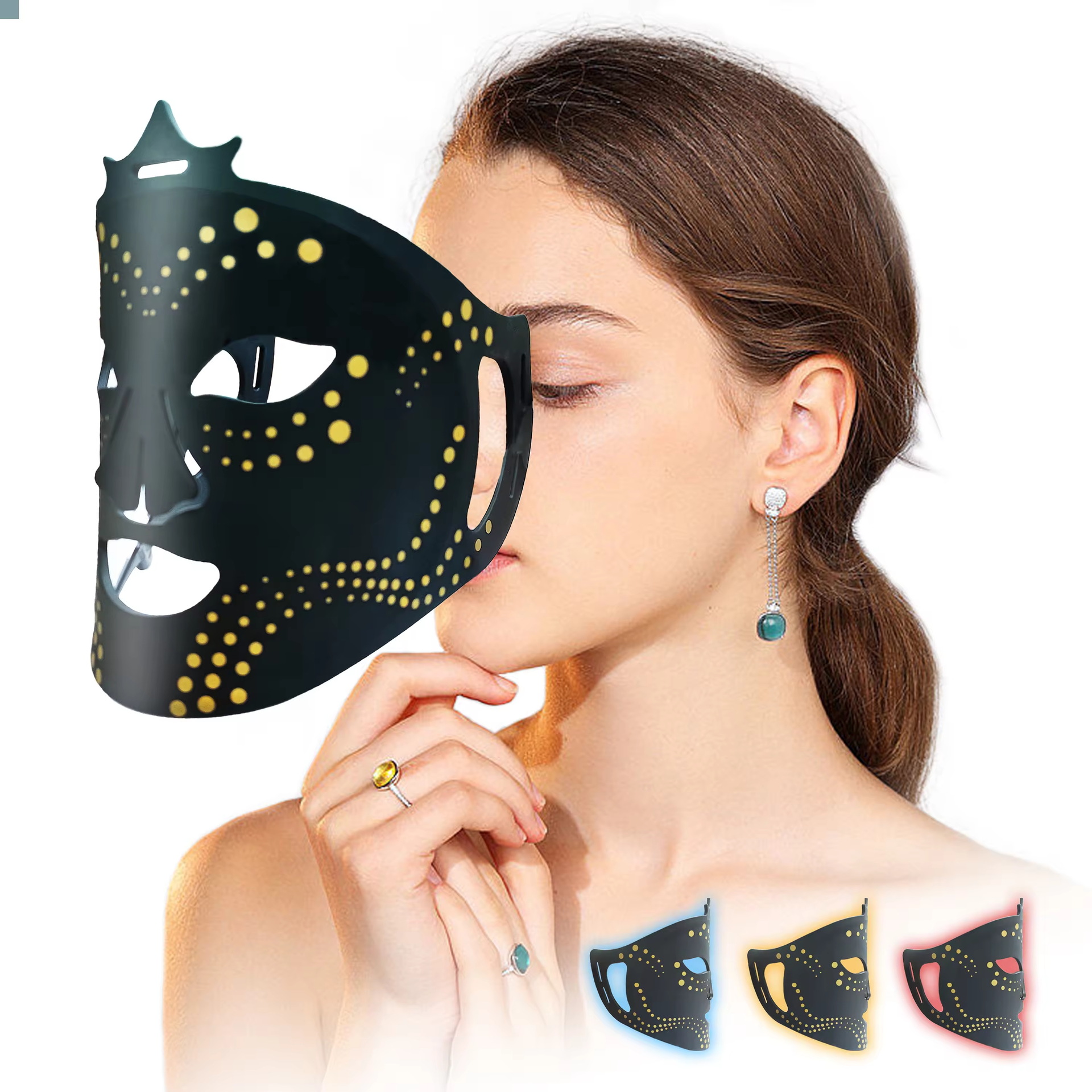 Household Facial Beauty Instrument Photon Rejuvenation Instrument Infrared Beauty Large Row Light Whitening Instrument Spectrum Mold Instrument Beauty