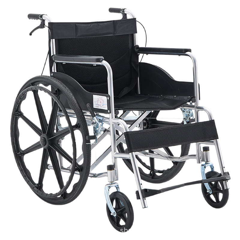 Debao Wheelchair Foldable Light Portable Manual Paralysis Disabled Elderly People Travel by Hand Push Trolley Installation-Free Travel