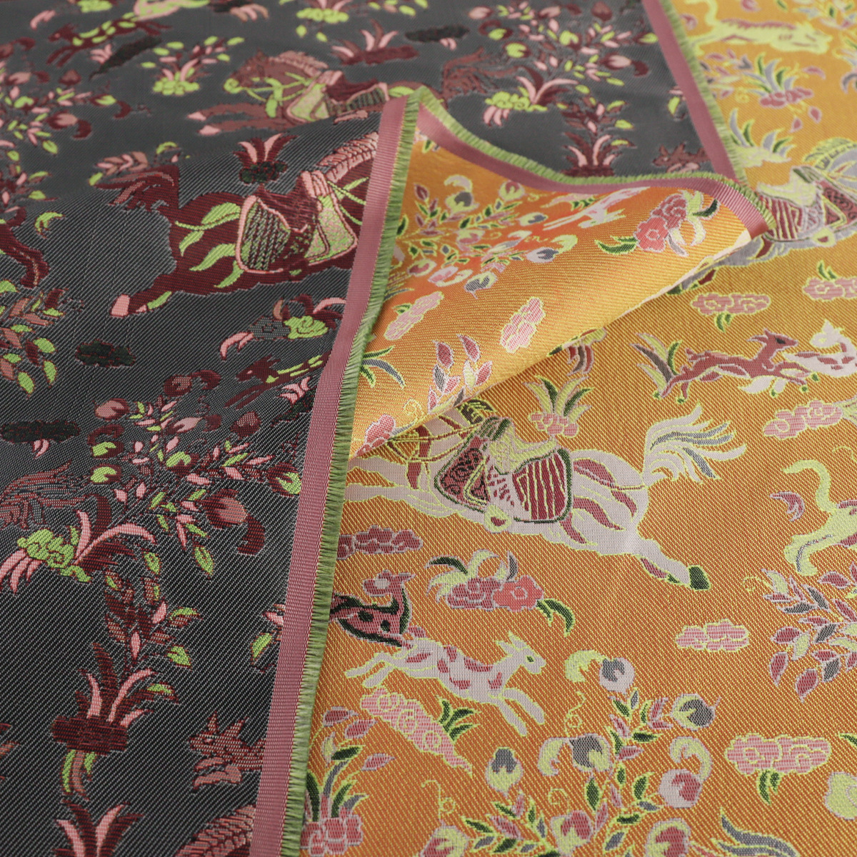 "TY007" New imitation Shu brocade fabric vest jacket Han clothing material brocade clothing fabric