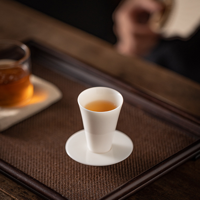 Чашка из белого фарфора Дэхуа, высококачественная, набор кунг-фу