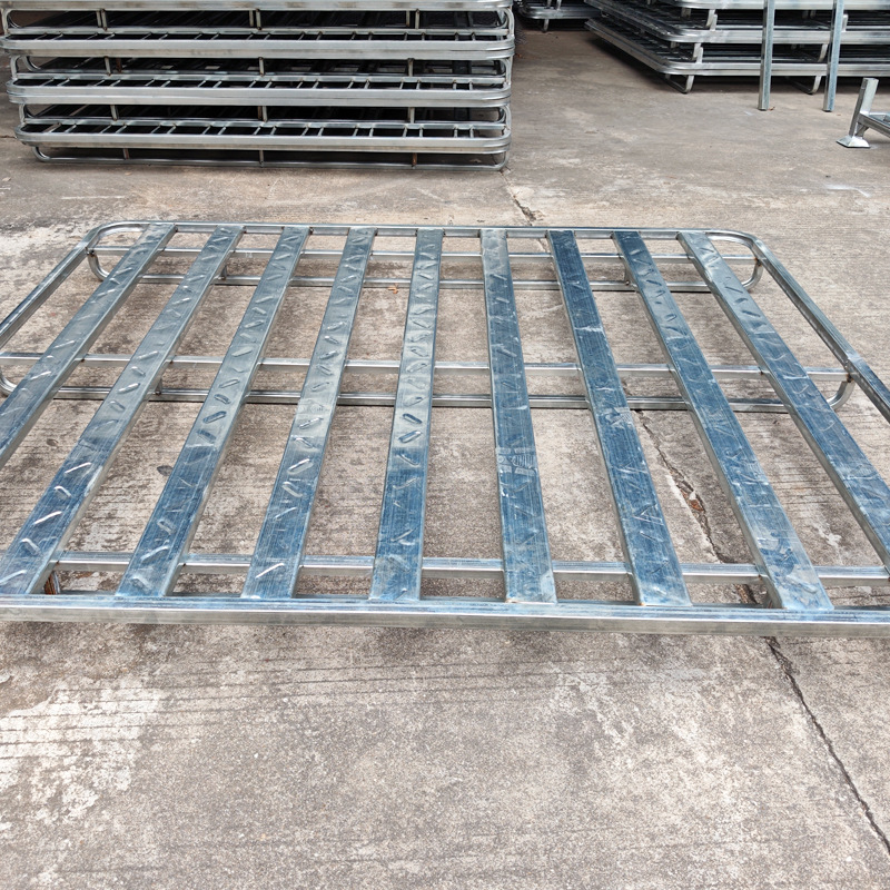 Thickened Metal Floor Plate Shelves with Strong Load-Bearing Capacity for Stacking Mattresses, Wine and Hardware Special Forklift Steel Iron Pallets