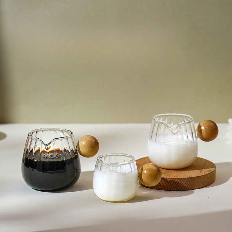 Эспрессо латте кофейник мерный стакан для экстракции молока устойчивый к высоким температурам итальянский кофейник маленький с круглой ручкой