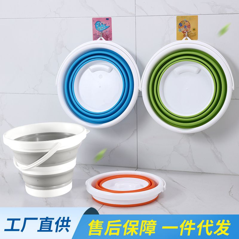 Оптовое портативное складное ведро пластиковое ведро для автомобиля для детей на открытом воздухе для путешествий многофункциональное ведро